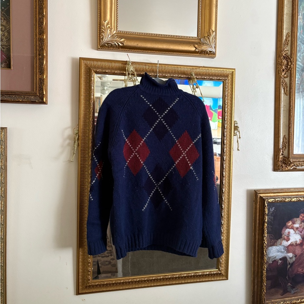 Wool turtleneck sweater